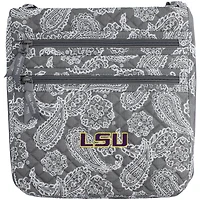 Vera Bradley LSU Tigers Iconic Triple-Zip Bandana Hipster Crossbody Purse