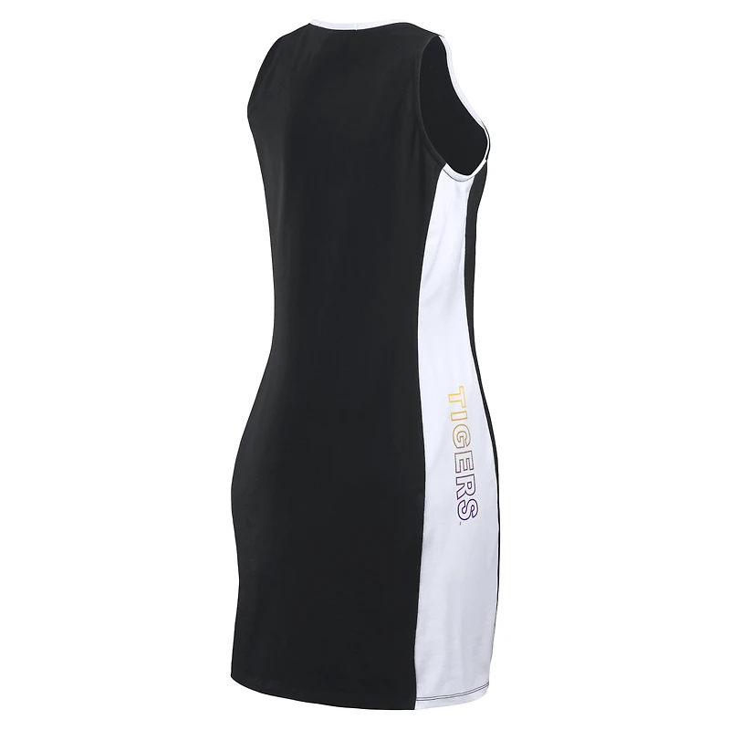 Women's WEAR by Erin Andrews Black LSU Tigers Bodyframing Tank Dress