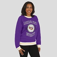 Sweat-shirt violet LSU Tigers Seal pour femme par Erin Andrews