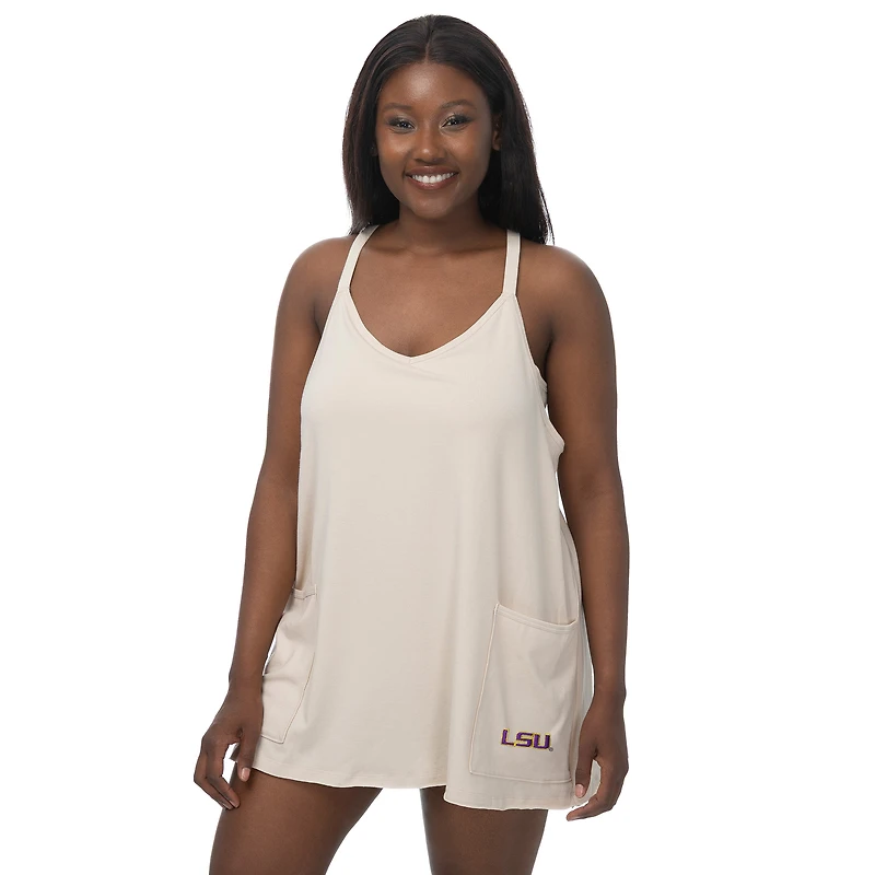 Robe-short à poches ZooZatz Tan LSU Tigers Active pour femme