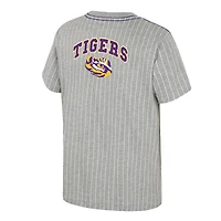 Youth Colosseum  Heather Gray LSU Tigers Airball Baseball T-Shirt