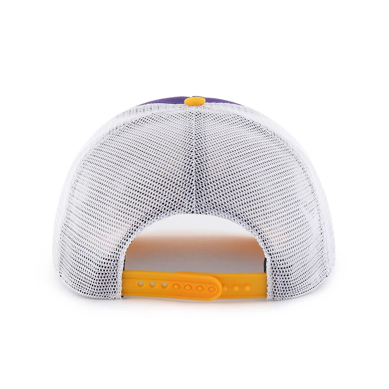 Youth '47 Purple/Gold LSU Tigers Super Stripe Hitch Adjustable Trucker Hat