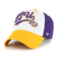 Casquette ajustable « 47 White LSU Tigers Scooter Clean Up » pour jeunes