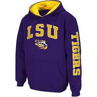 Sweat à capuche violet Colosseum pour jeunes LSU Tigers 2-Hit Team