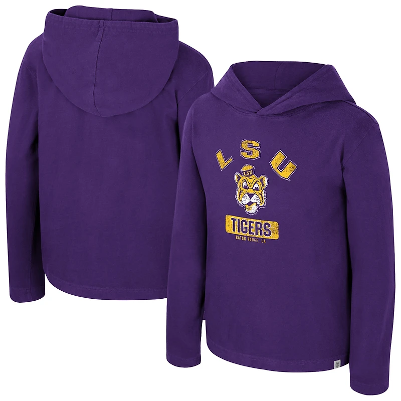 Youth Colosseum Purple LSU Tigers Simoleans Washed Hoodie