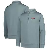 Youth Garb Gray LSU Tigers Sterling Long Sleeve Quarter-Zip Performance Top
