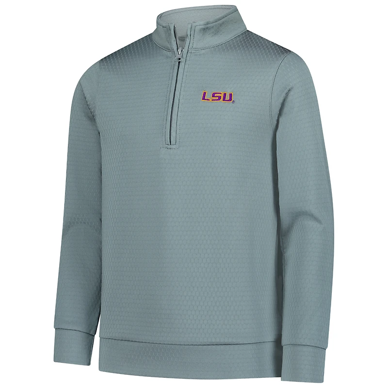 Haut performance à manches longues et fermeture éclair quart de tour Sterling des Tigers LSU pour jeunes