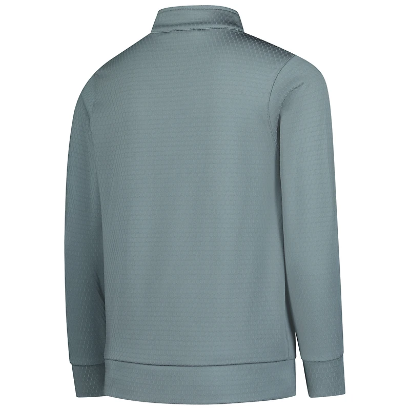 Youth Garb Gray LSU Tigers Sterling Long Sleeve Quarter-Zip Performance Top