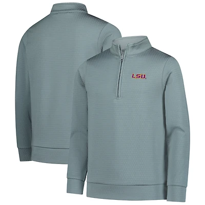 Haut performance à manches longues et fermeture éclair quart de tour Sterling des Tigers LSU pour jeunes