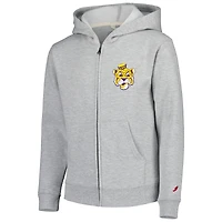 Youth League Collegiate Wear Sweat à capuche entièrement zippé LSU Tigers gris chiné