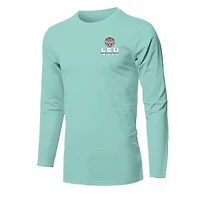 Youth  Light Green LSU Tigers Merry Christmas Tree Long Sleeve T-Shirt