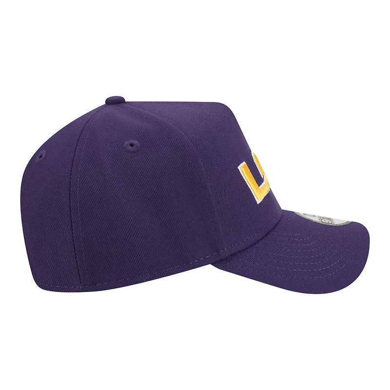 Casquette ajustable New Era LSU Tigers 9FORTY A-Frame violette pour jeunes