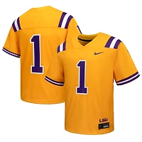 Youth Nike #1 Gold LSU Tigers Alternate Game Jersey