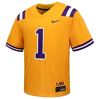 Youth Nike #1 Gold LSU Tigers Alternate Game Jersey