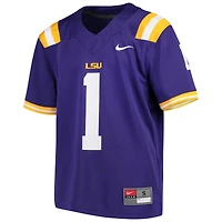 Maillot de football Nike #1 Violet LSU Tigers Team Replica pour Jeunes