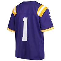 Maillot de football Nike #1 Violet LSU Tigers Team Replica pour Jeunes
