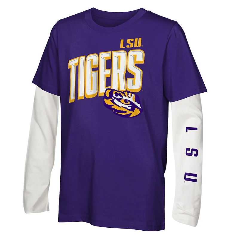 Youth Outerstuff  LSU Tigers The Mix T-Shirt Combo Set