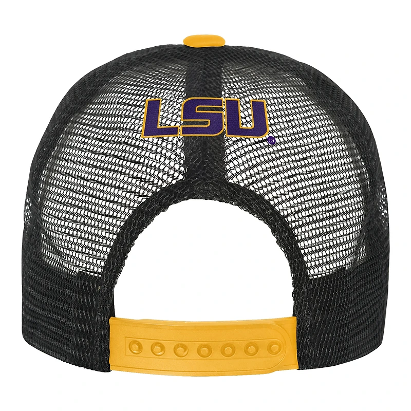 Youth Outerstuff Purple/Cream LSU Tigers Modern Fan Trucker Adjustable Hat