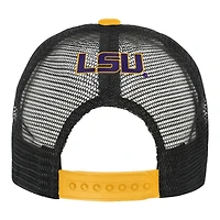 Youth Outerstuff Purple/Cream LSU Tigers Modern Fan Trucker Adjustable Hat