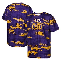 T-shirt violet sublimé pour jeunes des Tigers de LSU