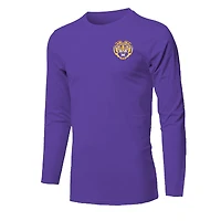 T-shirt à manches longues violet pour jeunes LSU Tigers Snowy Polaroid