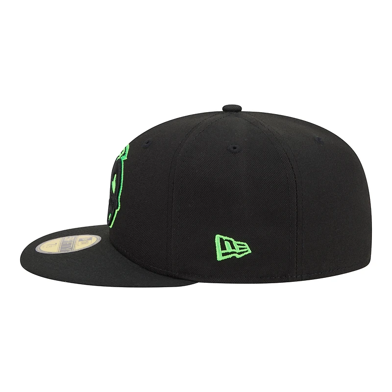 Men's New Era  Black Lynchburg Hillcats Minor League Theme Nights 59FIFTY Fitted Hat