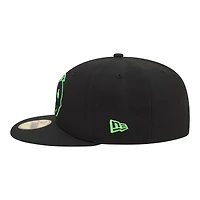Men's New Era  Black Lynchburg Hillcats Minor League Theme Nights 59FIFTY Fitted Hat