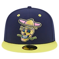 Men's New Era Navy/Yellow Lynchburg Hillcats Copa de la Diversión 59FIFTY Fitted Hat