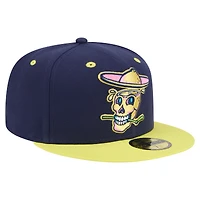 Men's New Era Navy/Yellow Lynchburg Hillcats Copa de la Diversión 59FIFTY Fitted Hat