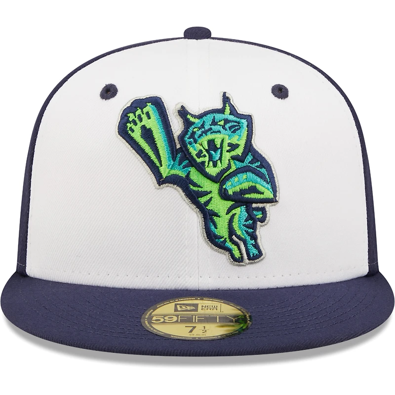 Casquette ajustée New Era bleu marine Lynchburg Hillcats Authentic Collection Team 59FIFTY pour homme