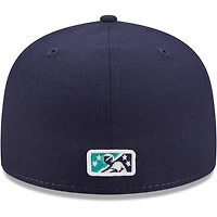 Men's New Era Navy Lynchburg Hillcats Authentic Collection Team 59FIFTY Fitted Hat