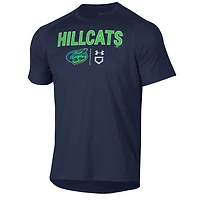 T-shirt technique Under Armour bleu marine Lynchburg Hillcats pour homme