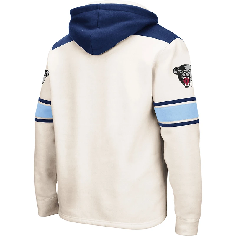 Men's Colosseum Cream Maine Black Bears 2.0 Lace-Up Pullover Hoodie