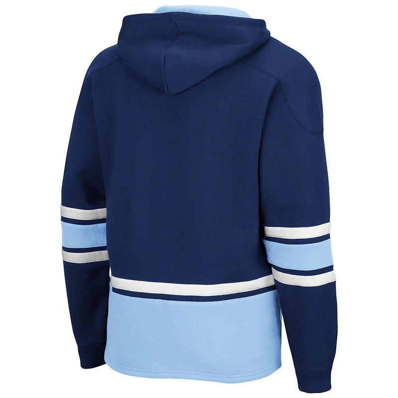 Chandail à capuchon Colosseum Navy Maine Black Bears pour hommes lacets 3.0