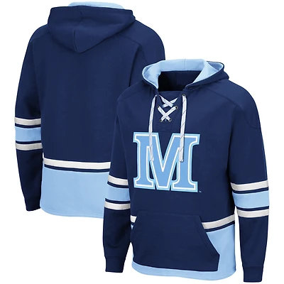 Chandail à capuchon Colosseum Navy Maine Black Bears pour hommes lacets 3.0