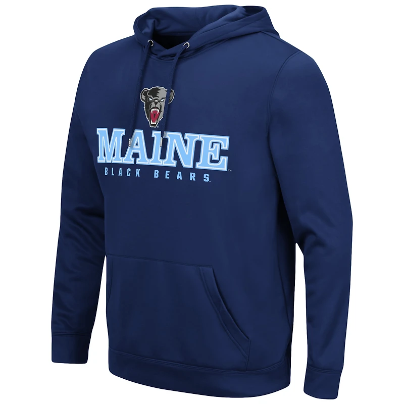 Men's Colosseum Navy Maine Black Bears Lantern Pullover Hoodie