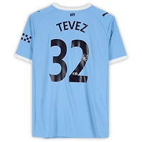 Carlos Tevez Manchester City Autographed Sky Blue Puma Modern Home Jersey
