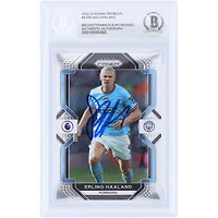 Erling Haaland Manchester City Autographed 2022-23 Panini Prizm #9 Beckett Fanatics Witnessed Authenticated Card