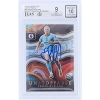 Erling Haaland Manchester City Autographed 2022-23 Panini Select Unstoppable #20 Beckett Fanatics Witnessed Authenticated 9/10 Card