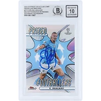 Erling Haaland Manchester City Autographed 2022-23 Topps Finest UEFA Prized Footballers #PF-15 Beckett Fanatics Witnessed Authenticated 10 Card