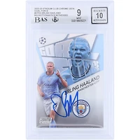 Erling Haaland Manchester City Autographed 2022-23 Topps Stadium Club Chrome Goal Force #GF-EH Beckett Fanatics Witnessed Authenticated 9/10 Card