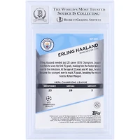 Erling Haaland Manchester City Autographed 2022-23 Topps Stadium Club Chrome Goal Force #GF-EH Beckett Fanatics Witnessed Authenticated 9/10 Card