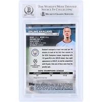 Erling Haaland Manchester City Autographed 2022-23 Topps Stadium Club Chrome #92 Beckett Fanatics Witnessed Authenticated 10 Card