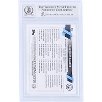 Erling Haaland Manchester City Autographed 2022-23 Topps UEFA Blue Moon Ballers #86 Beckett Fanatics Witnessed Authenticated 9/10 Card