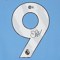 Maillot Puma bleu clair autographié par Erling Haaland pour Manchester City 2023-24