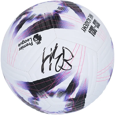 Ballon de football Nike dédicacé par Erling Haaland pour Manchester City en Premier League Academy 2023-24