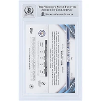 Erling Haaland Manchester City Autographed 2023-24 Topps Chrome UEFA Refractor #39 Beckett Fanatics Witnessed Authenticated 9/10 Card