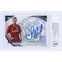 Carte authentifiée par Erling Haaland (Manchester City) - Saison 2023-2024 Topps Chrome UEFA Starball Debuts #SD-3 - Authentifiée par Beckett Fanatics Witnessed