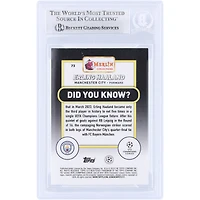 Erling Haaland Manchester City Autographed 2023-24 Topps Merlin UEFA Aqua Prizm Refractor #73 Beckett Fanatics Witnessed Authenticated Card