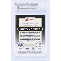 Erling Haaland Manchester City Autographed 2023-24 Topps Merlin UEFA #73 Beckett Fanatics Witnessed Authenticated Card